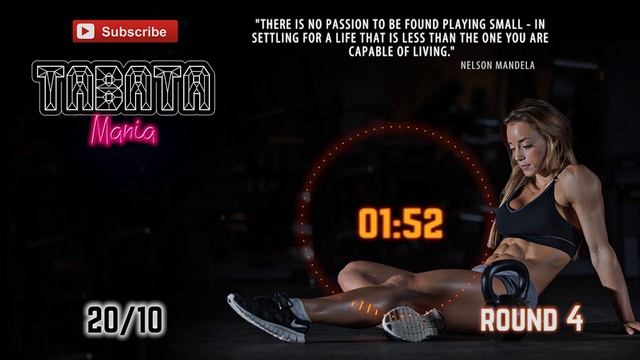 TABATA Song W/ Timer - 4 Min Workout By TABATAMANIA