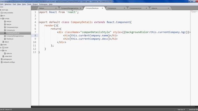 ReactJS \ React JS Tutorial For Beginners - #12 - Example Application 8 / 10 смотреть онлайн