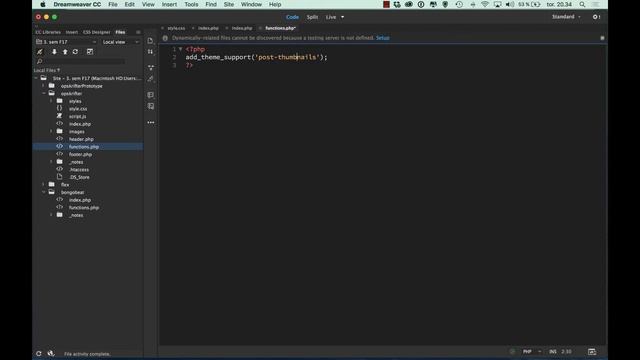 fra HTML til WordPress tema - 3 functions.php смотреть онлайн