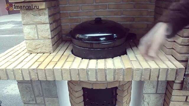 Крутой комплекс печь барбекю с мангалом и коптильней БО-1 смотреть онлайн