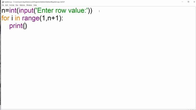 Python Pattern Programs = Printing Stars '*' in Right Angle Triangle Shape | Star Pattern in Python смотреть онлайн