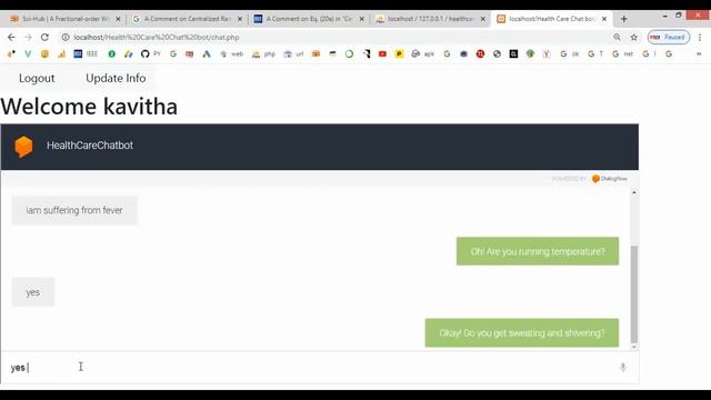 Health Care Chat bot in PHP смотреть онлайн