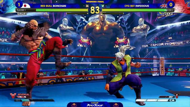 RB Bonchan (Sagat) VS. CYG BST Infexious (Zeku) - EVO 2019 Winners Final - CPT 2019 смотреть онлайн