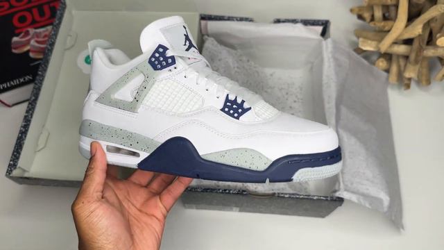 AIR JORDAN 4 MIDNIGHT NAVY A BORING COLOR WAY? **WITH ON FOOT** смотреть онлайн