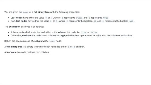 Evaluate Boolean Binary Tree - LeetCode 2331 - Java Solution смотреть онлайн