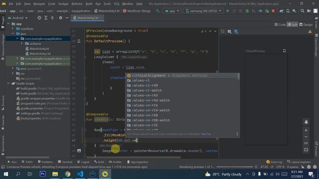 Jetpack compose android : LazyColumn in compose - RecycleView in compose kotlin смотреть онлайн