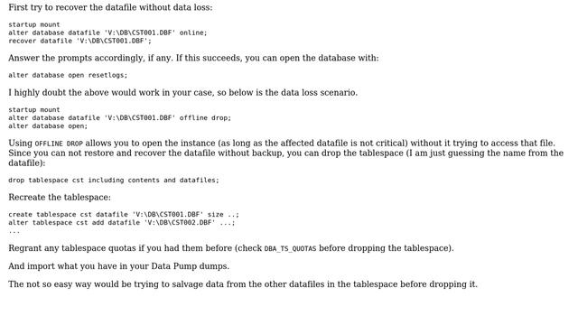 Databases: Unable to open database (Datafile corrupted) (2 Solutions!!) смотреть онлайн