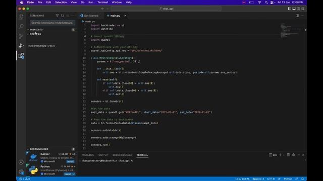ChatGPT Trading bot in Python смотреть онлайн