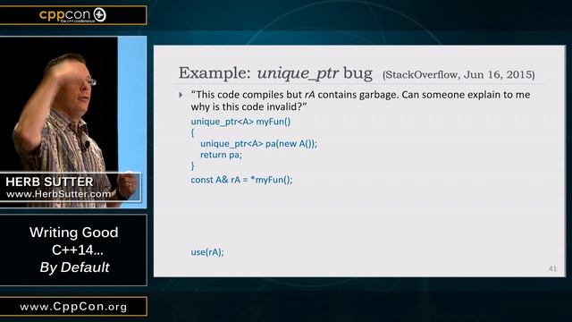 CppCon 2015: Herb Sutter 