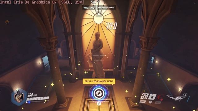 ? Intel Iris Xe Graphics G7 [96EU, 35W] - Overwatch gameplay benchmarks (1080p) смотреть онлайн