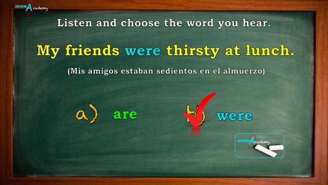 LISTENING # 8 (Diferencia entre VERB TO BE y el pasado simple WAS & WERE) - смотреть онлайн