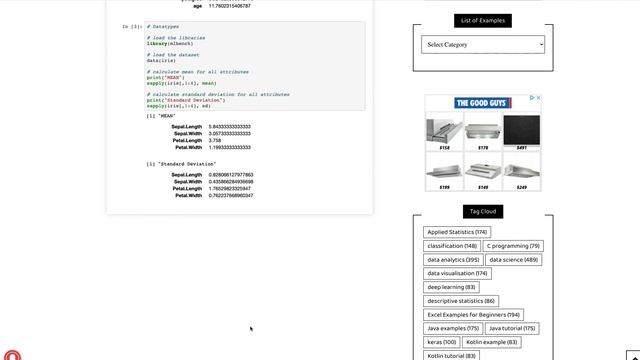 How to get MEAn and STANDARD DEVIATION in R смотреть онлайн