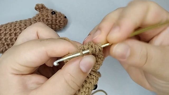 Capivara Amigurumi Chaveiro Sem Costura