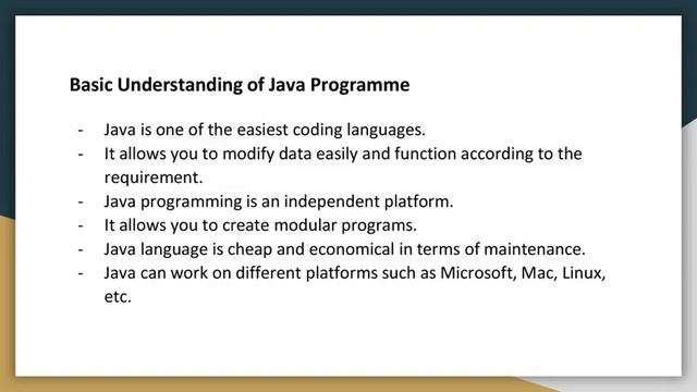 Where is JAVA Programming used смотреть онлайн