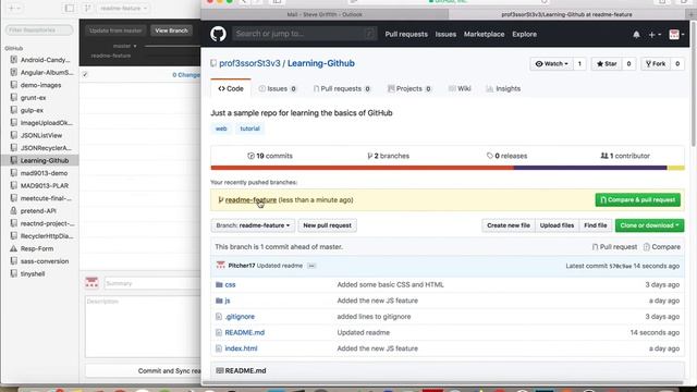 Learning GitHub - Collaborator Contributions смотреть онлайн