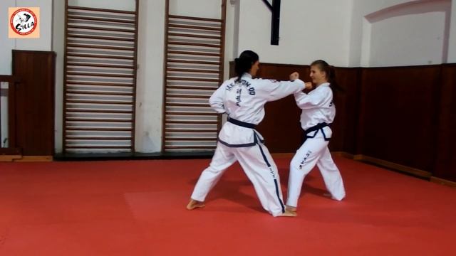 1 -- Sambo matsogi (tříkrokový souboj) na 7.kup -- úder na střed смотреть онлайн