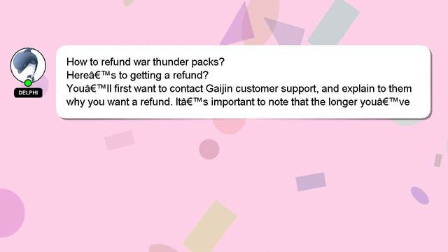 How to refund war thunder packs? смотреть онлайн