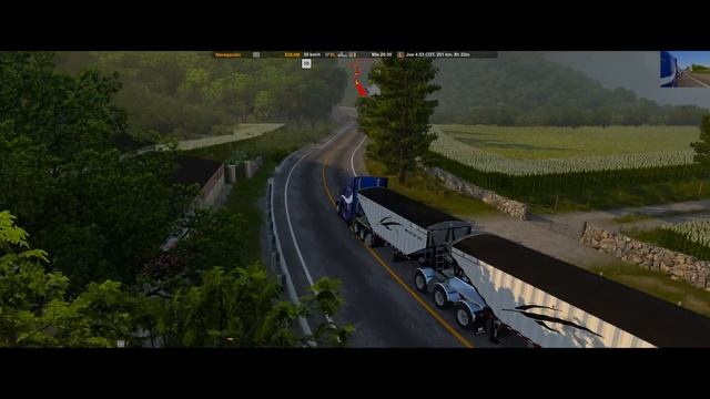?Kenworth T680 NG Carga De Papas Con Tolvas Bitren American Truck Simulator v1.49 смотреть онлайн