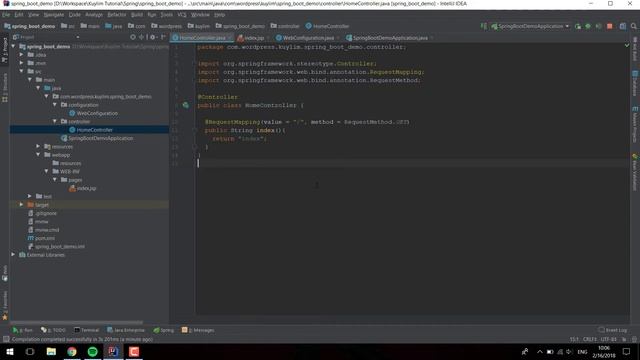 2. Spring Boot Project with JSP in Intellij | Khmer смотреть онлайн