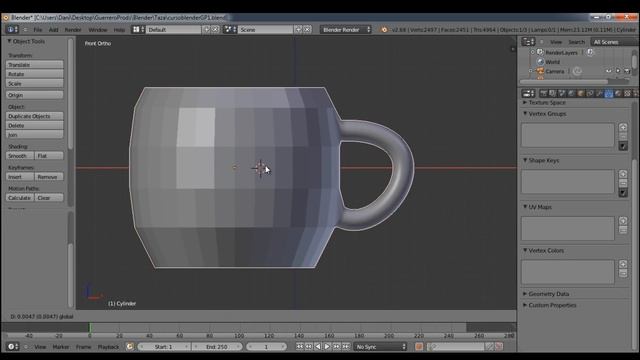 Tutorial Blender 3D para principiantes: modelar taza en 3D | #CursoBlenderGP #1 [En español] смотреть онлайн