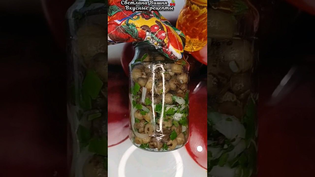 Закусочные шампиньоны с лучком и зеленью. Вкусно и просто. #еда #светланавишня #cooking #пошаговые смотреть онлайн