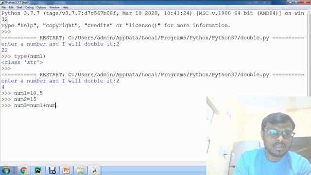 #PythonTutorials On #TypeConversions|#TypeCasting Of Data Types in Python #Day6- By Ashwath M Shett смотреть онлайн