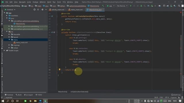 Membuat Options Menu dan Alert Dialog di Android Studio смотреть онлайн