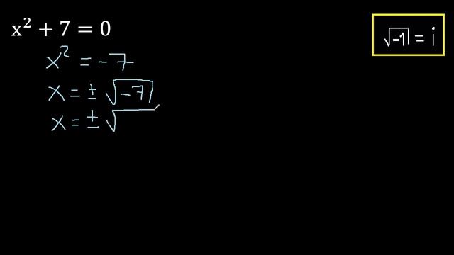 x^2+7=0 , ecuaciones cuadraticas , hallar x con exponente 2 смотреть онлайн