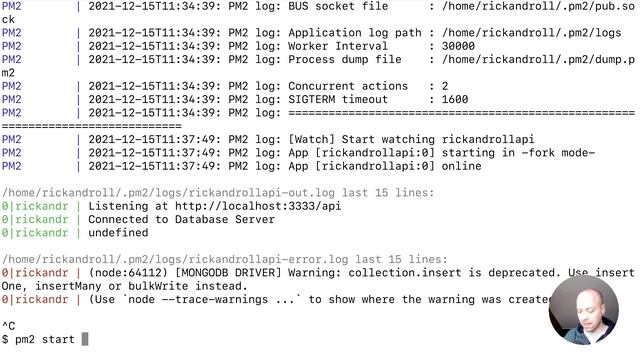 DevTips Daily: Rick and Roll Project - Viewing PM2 Logs смотреть онлайн
