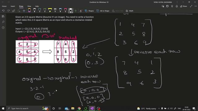 Clockwise Rotated Matrix Python Problem | DSA For Data Science смотреть онлайн