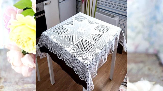 Вязаные скатерти |Подборка вязаных скатертей смотреть онлайн