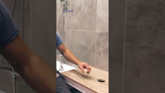 Как установить столешницу под накладную раковину #совет #ремонт смотреть онлайн