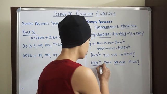 Learn English Easily | Easiest Way To Learn Tenses | Simple Present Interrogative Negative Rule 4 смотреть онлайн