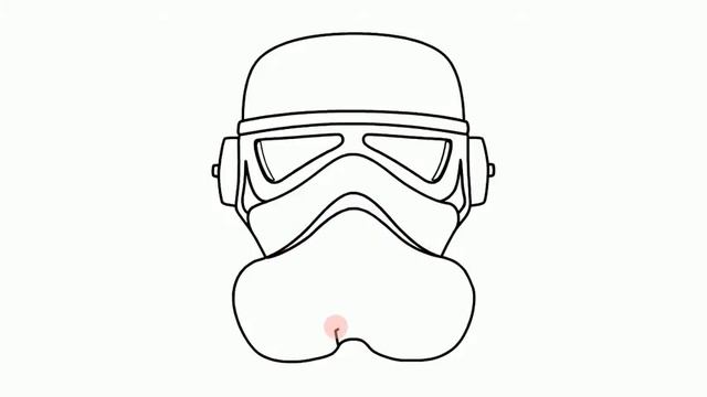 How to draw Stormtrooper helmet step by step | Как нарисовать штурмовика поэтапно смотреть онлайн