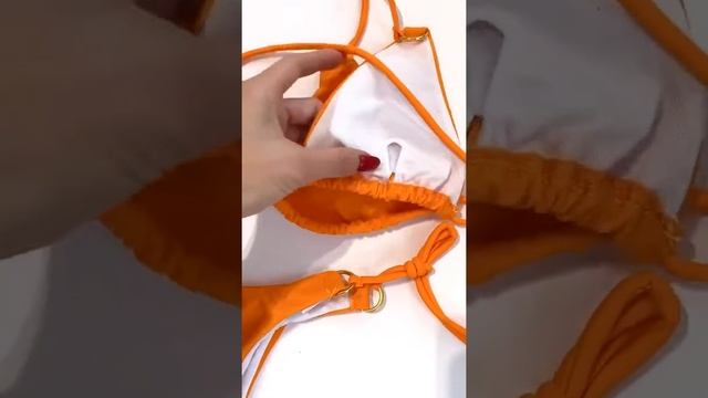 Женский купальник оранжевый смотреть онлайн