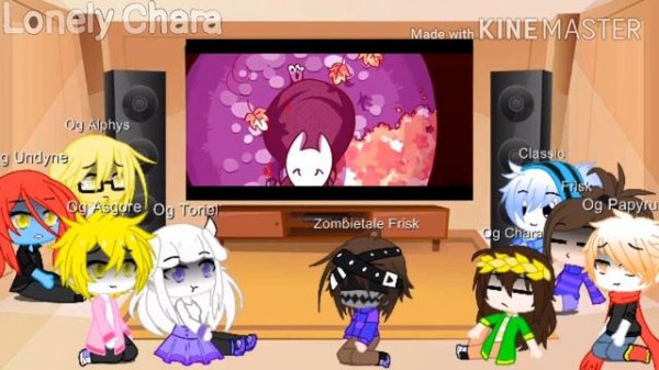 Undertale + Zombietale Frisk reacts to Zombietale Part 1  | Lonely Chara |