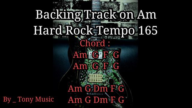 New Hard Rock Backing Track on Am_Tempo 165 смотреть онлайн