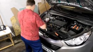 Хёндай ix35 как снять передний бампер