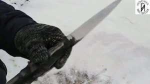 Тест Якутской пешни сделанной своими руками