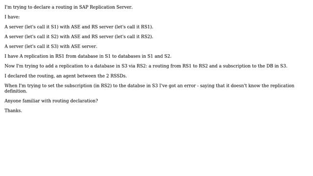 DevOps & SysAdmins: Sybase - SAP ASE - replication server: routing declaration смотреть онлайн