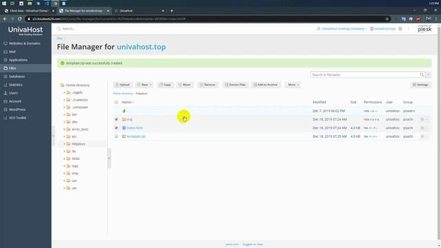 How to use Plesk File Manager and Change httpdocs dir to public_html - 4 смотреть онлайн