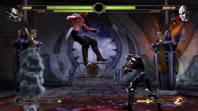 Mortal Kombat 9 - CYBER SMOKE & KINTARO MK ARMAGEDDON MOD DLC MK9 - Expert Arcade Ladder - Gameplay смотреть онлайн