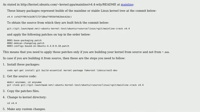 Ubuntu: How to apply kernel patches? смотреть онлайн