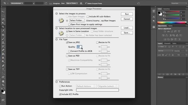 Batch Converting RAW Files to JPEG Using Photoshop смотреть онлайн