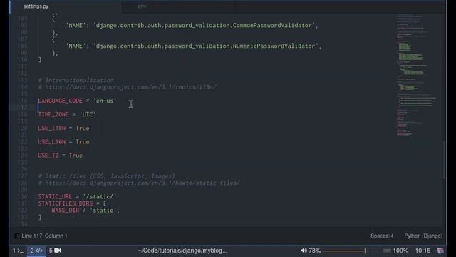Tutoriel framework web Django Français | Chapitre 17 | Variables d'environnement смотреть онлайн