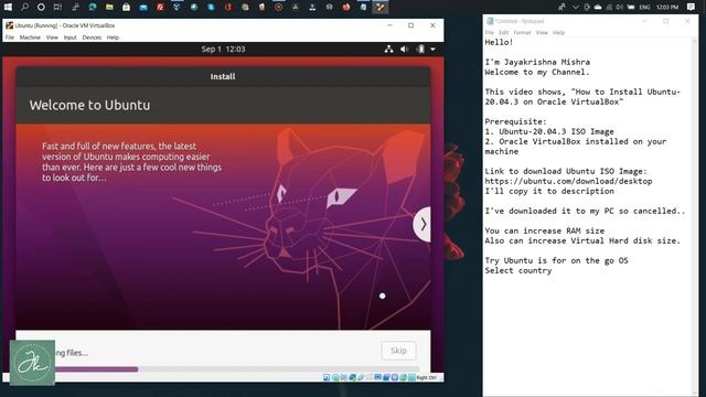 Ubuntu Installation On Oracle Virtualbox смотреть онлайн