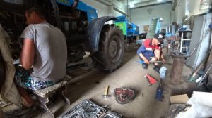 МТЗ-1221 Ремонт привода переднего моста!