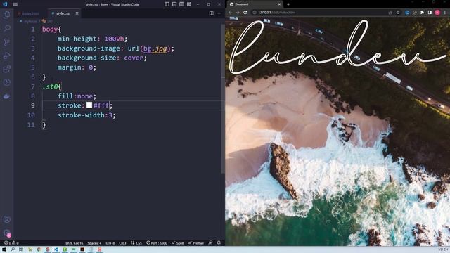 SVG Animation With Text | HTML CSS Tutorial смотреть онлайн