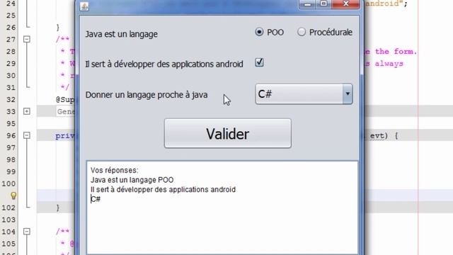 Les Interfaces Graphiques avec swing الواجهات الرسومية 13 Un petit QCM смотреть онлайн