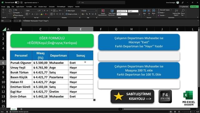 #Excel Eğer Formülü - En Çok Kullanılan Excel Formülü - Eğer Formülü Nasıl Yazılır ? смотреть онлайн